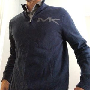 Navy Blue Michael Kors Quarter Zip
